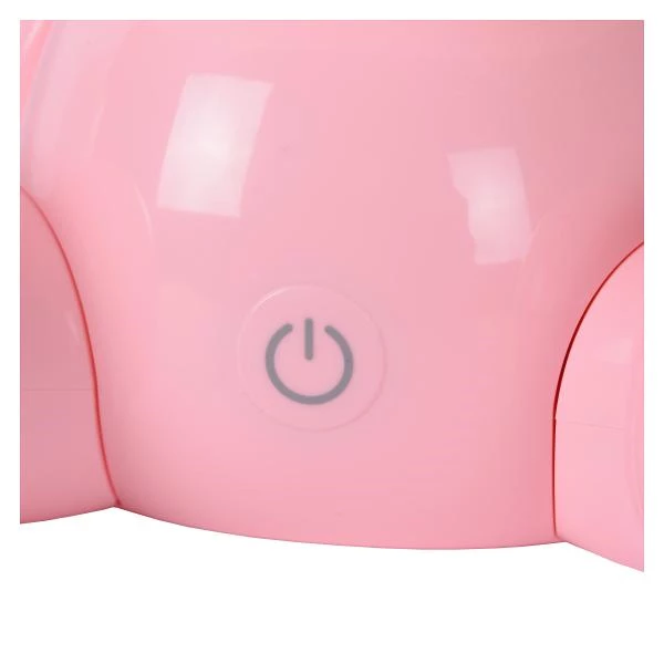 Lucide DODO RABBIT - Lampe de table Chambres d'enfant - LED 3 StepDim - 1x3W 4000K - Rose - détail 1